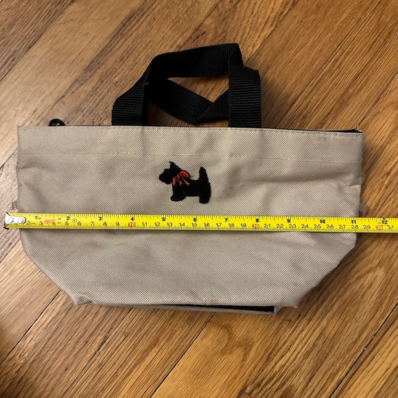 Dog top Handle Canvas Purse with Pouch - Picture 4 of 7